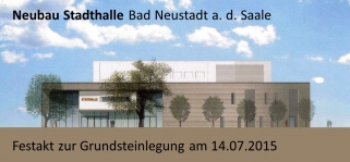 NES STadthalle Grundsteinlegung 14.7.15
